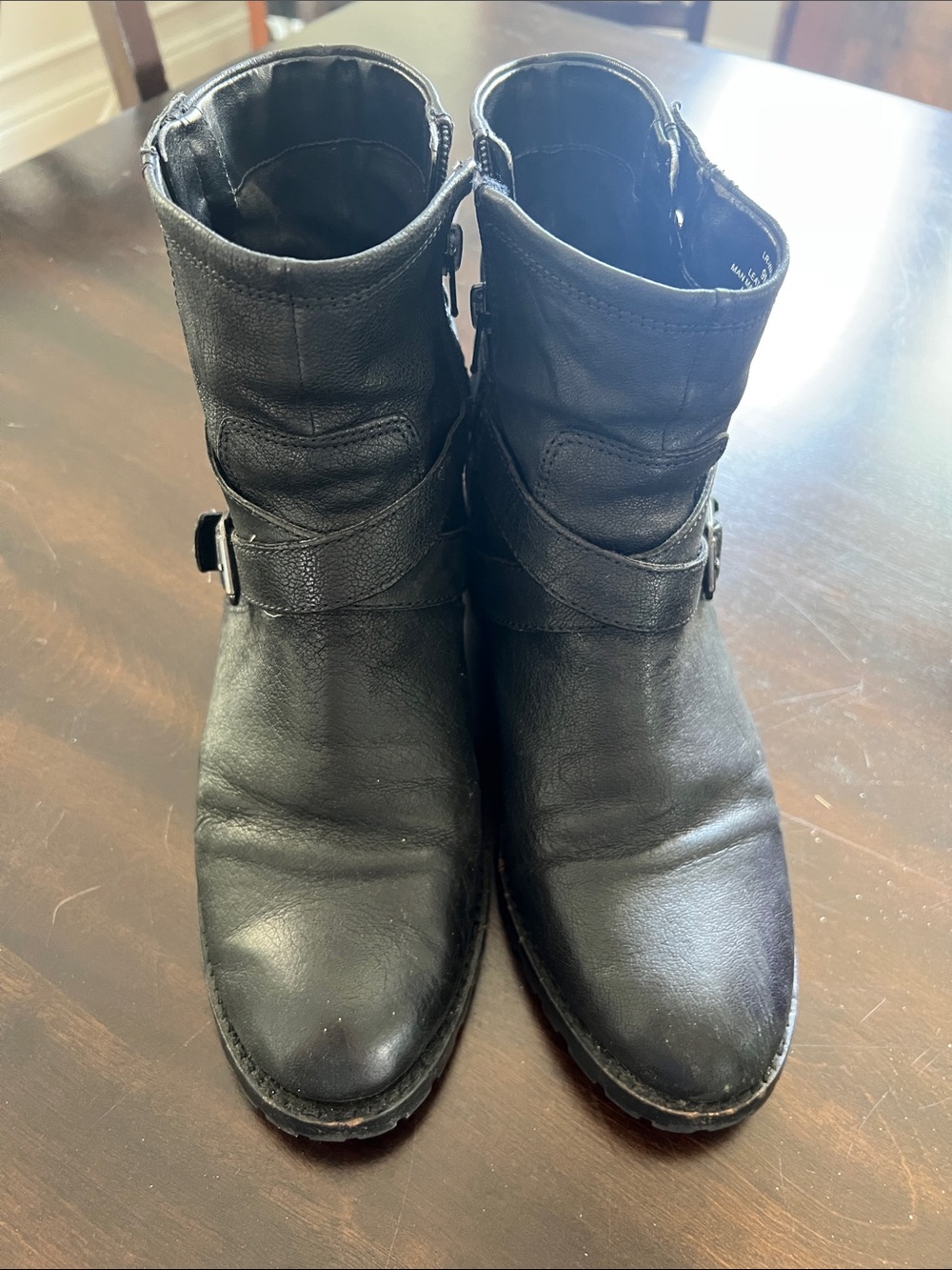 Women’s Black Leather Ankle Boots